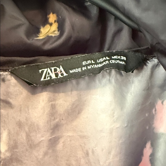 Zara Black Multicolor Women's Ski Jacket - Picture 5 of 8